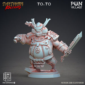 3D Printed Clay Cyanide Pon Village Pandas Tribes Factions Ragnarok D&D - Charming Terrain