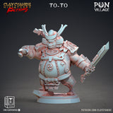 3D Printed Clay Cyanide Pon Village Pandas Tribes Factions Ragnarok D&D - Charming Terrain