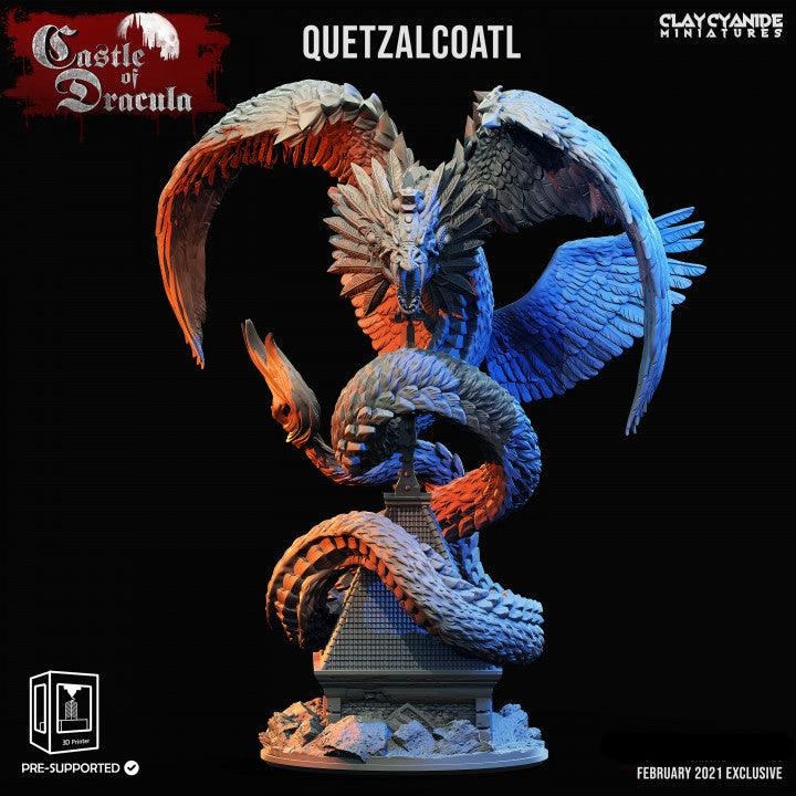 3D Printed Clay Cyanide Quetzalcoatl Castle of Dracula Ragnarok D&D - Charming Terrain