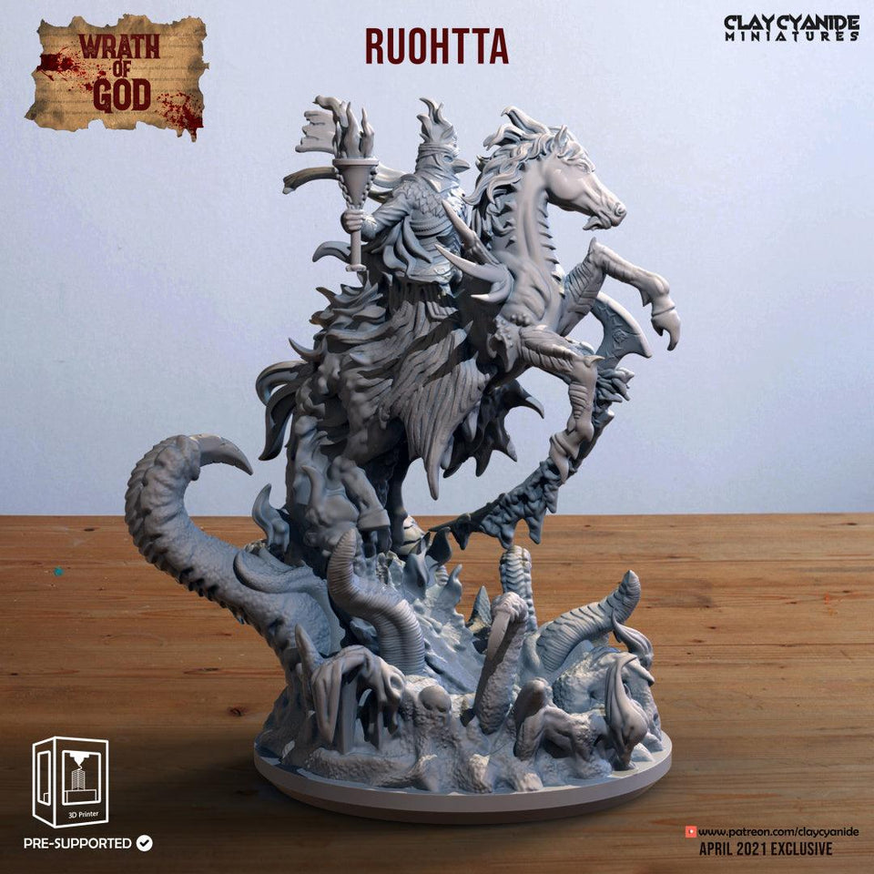 3D Printed Clay Cyanide Ruohtta Wrath of Gods Ragnarok D&D - Charming Terrain