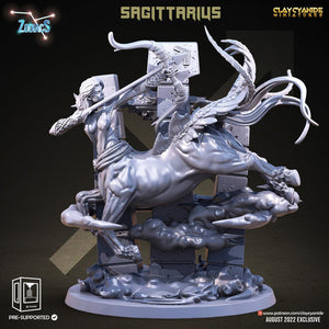 3D Printed Clay Cyanide Sagittarius Zodics 28mm-32mm Ragnarok D&D - Charming Terrain