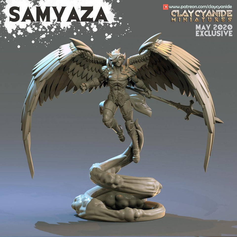 3D Printed Clay Cyanide Samyaza Angels VS Demons Ragnarok D&D - Charming Terrain