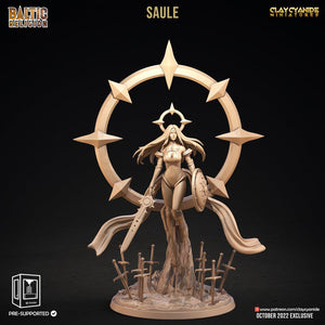3D Printed Clay Cyanide Saule Baltic Religion 28mm-32mm Ragnarok D&D - Charming Terrain