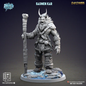 3D Printed Clay Cyanide Saumen Kar Inuit Religion Ragnarok D&D - Charming Terrain
