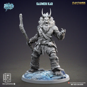 3D Printed Clay Cyanide Saumen Kar Inuit Religion Ragnarok D&D - Charming Terrain