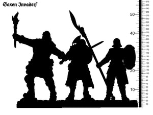 3D Printed Clay Cyanide Saxon Invaders The Legend of King Arthur Ragnarok D&D - Charming Terrain