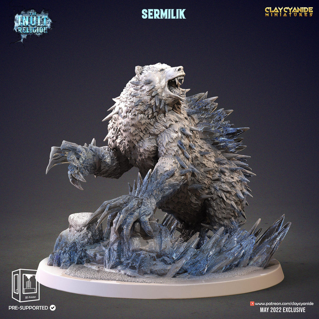 3D Printed Clay Cyanide Sermilik Inuit Religion Ragnarok D&D - Charming Terrain
