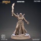 3D Printed Clay Cyanide Serpentmen Set Hyborian Age 28mm-32mm Ragnarok D&D - Charming Terrain