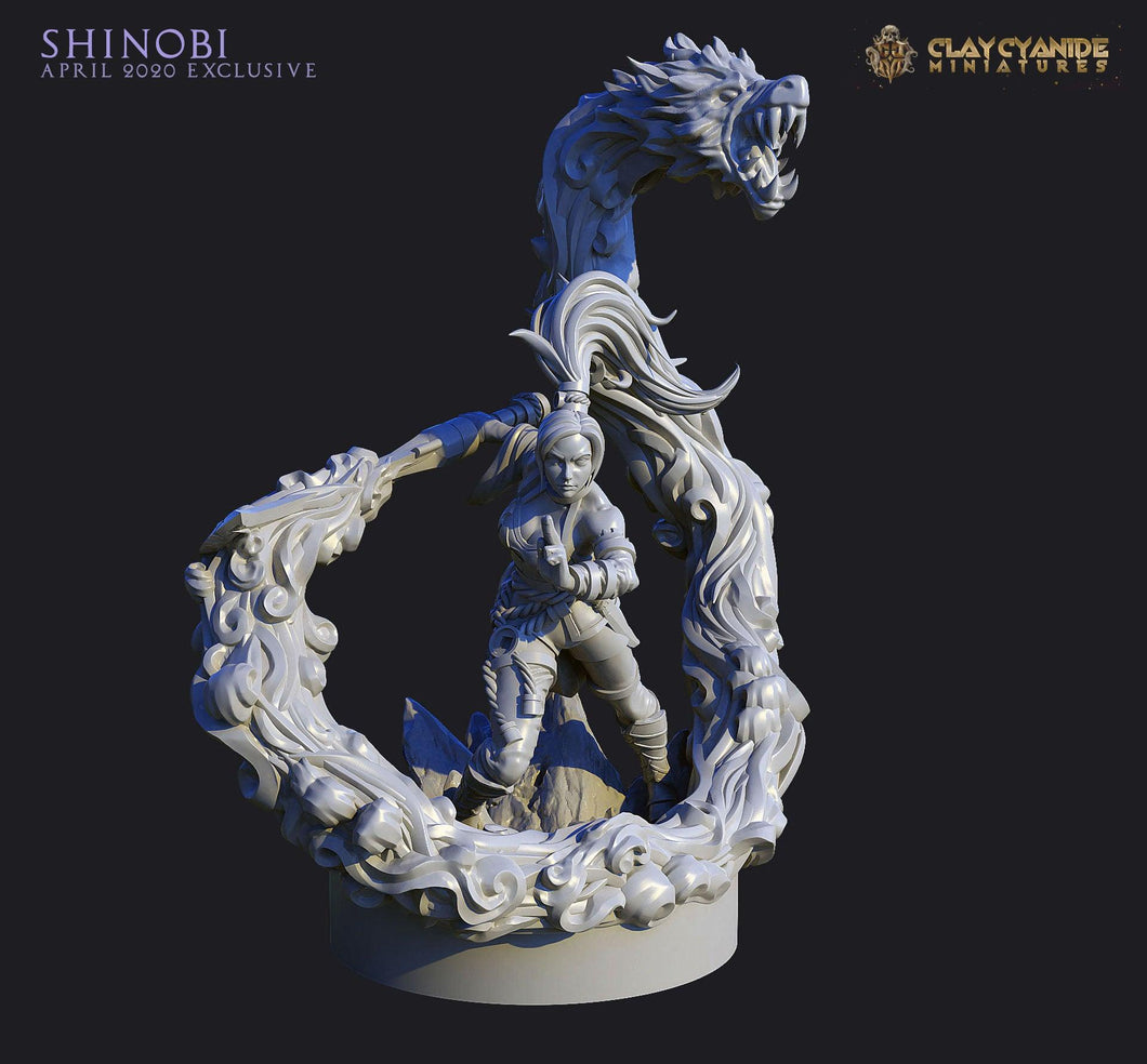 3D Printed Clay Cyanide Shinobi Ragnarok D&D - Charming Terrain