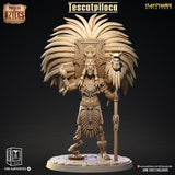 3D Printed Clay Cyanide Tescatpiloca Pantheon of Aztecs Ragnarok D&D - Charming Terrain