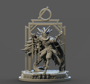 3D Printed Clay Cyanide The Fool Tarot Ragnarok D&D - Charming Terrain