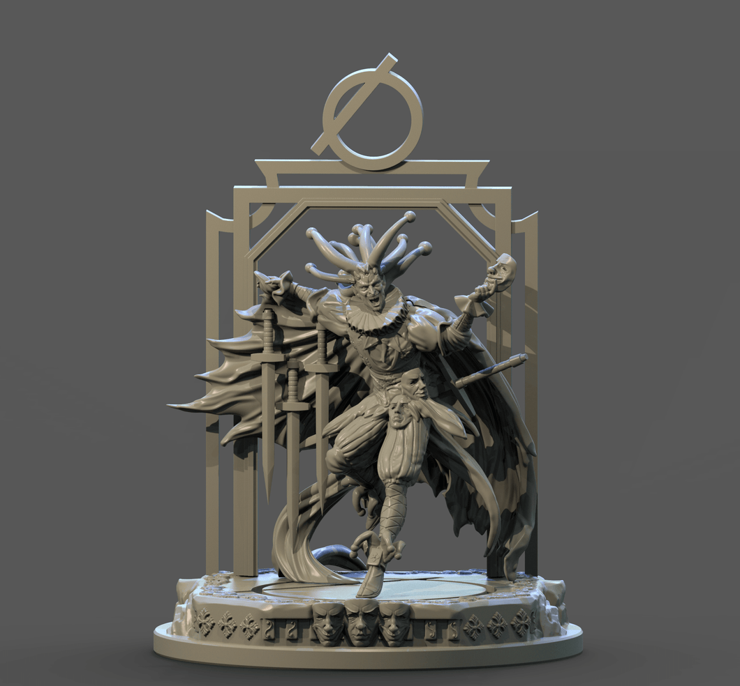 3D Printed Clay Cyanide The Fool Tarot Ragnarok D&D - Charming Terrain