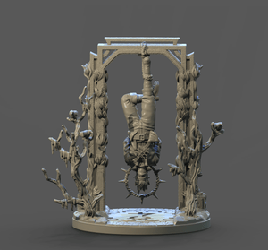 3D Printed Clay Cyanide The Hanged Man Tarot Ragnarok D&D - Charming Terrain