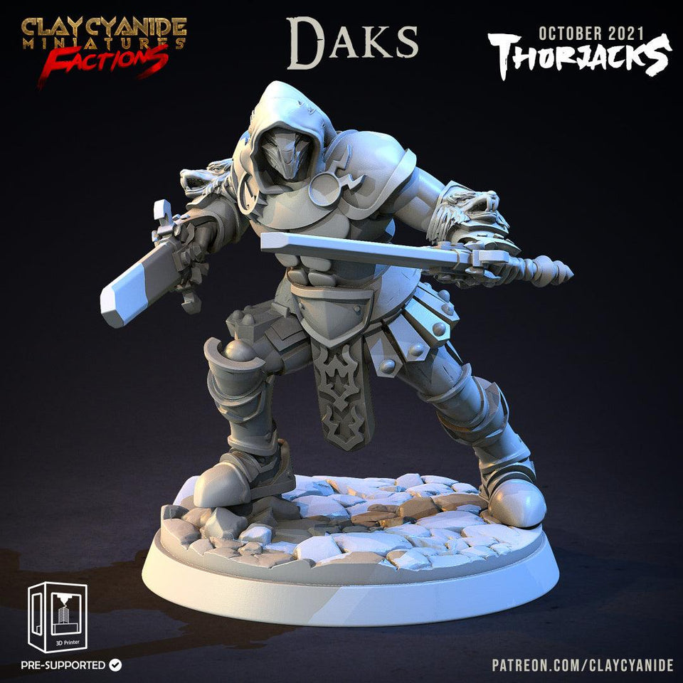 3D Printed Clay Cyanide Thorjacks Tribes Factions Ragnarok D&D - Charming Terrain