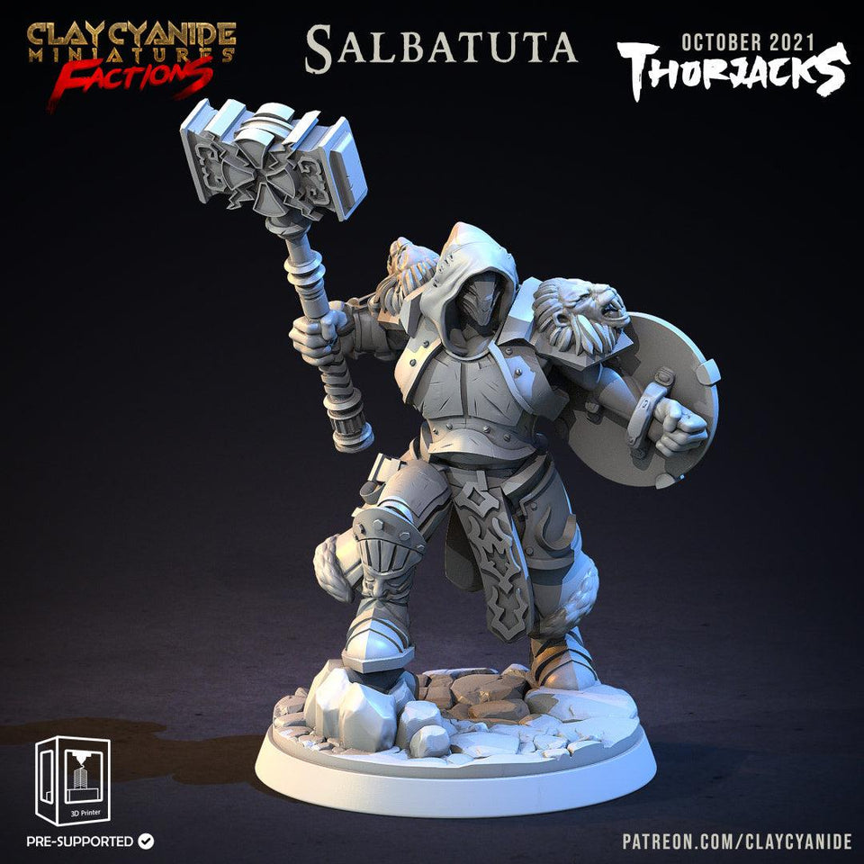 3D Printed Clay Cyanide Thorjacks Tribes Factions Ragnarok D&D - Charming Terrain