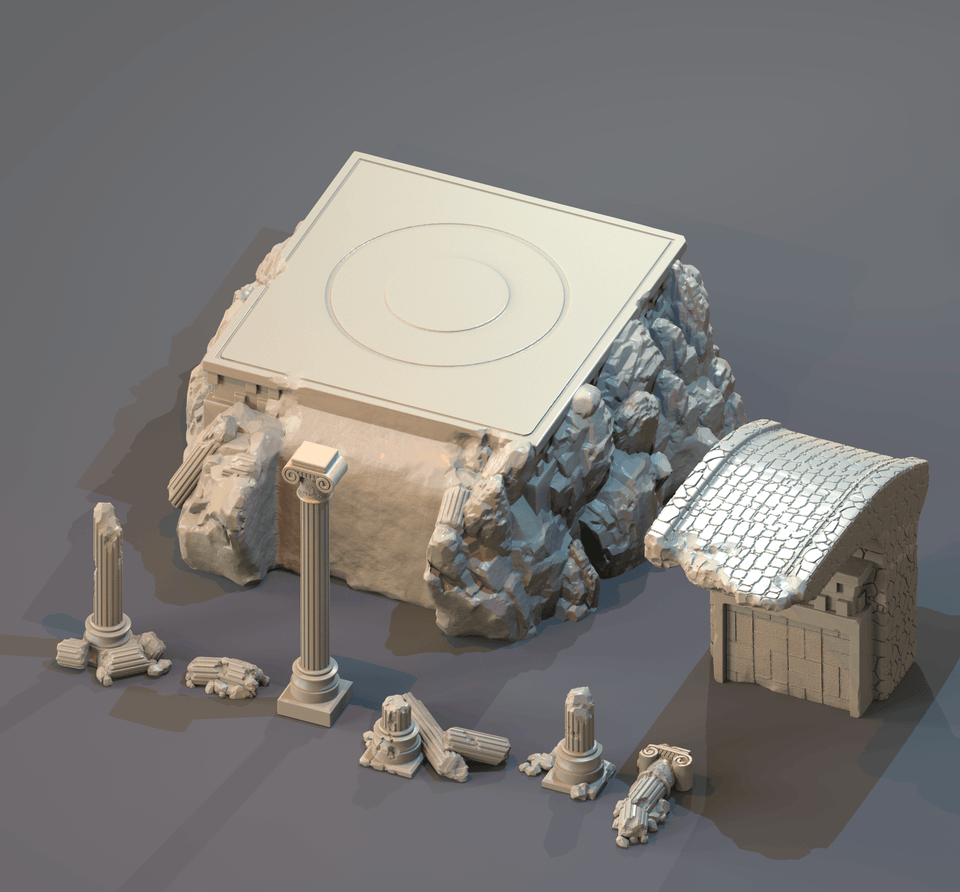 3D Printed Clay Cyanide Typhon Greek Myth Gods and Goddesses Ragnarok D&D - Charming Terrain
