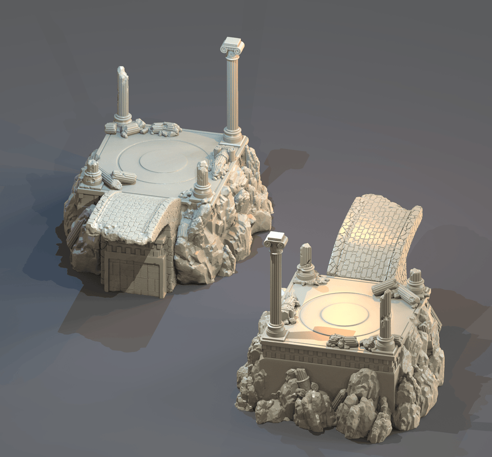3D Printed Clay Cyanide Typhon Greek Myth Gods and Goddesses Ragnarok D&D - Charming Terrain