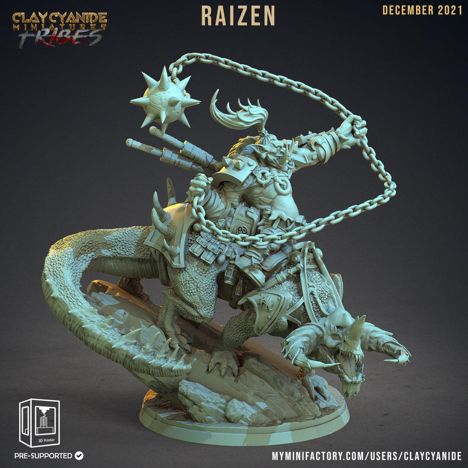 3D Printed Clay Cyanide War Trolls Tribes Factions Ragnarok D&D - Charming Terrain