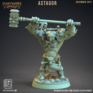 3D Printed Clay Cyanide War Trolls Tribes Factions Ragnarok D&D - Charming Terrain