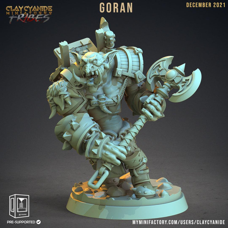 3D Printed Clay Cyanide War Trolls Tribes Factions Ragnarok D&D - Charming Terrain