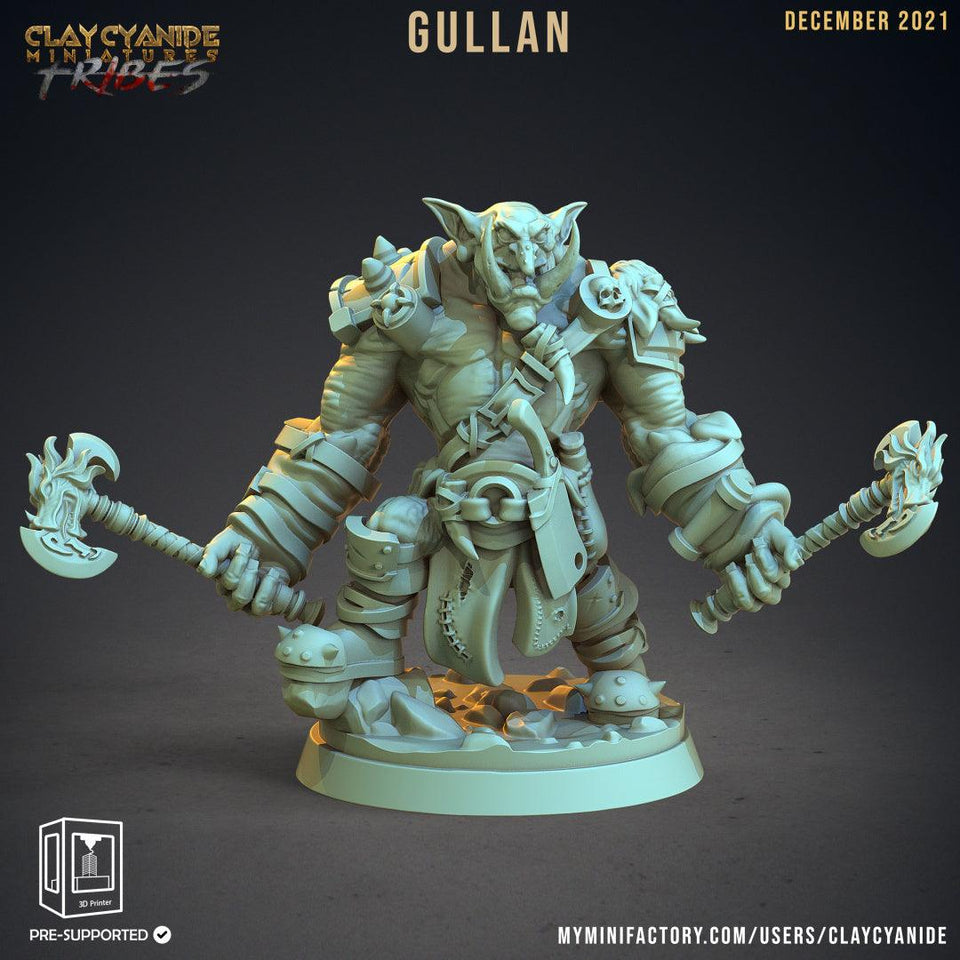 3D Printed Clay Cyanide War Trolls Tribes Factions Ragnarok D&D - Charming Terrain