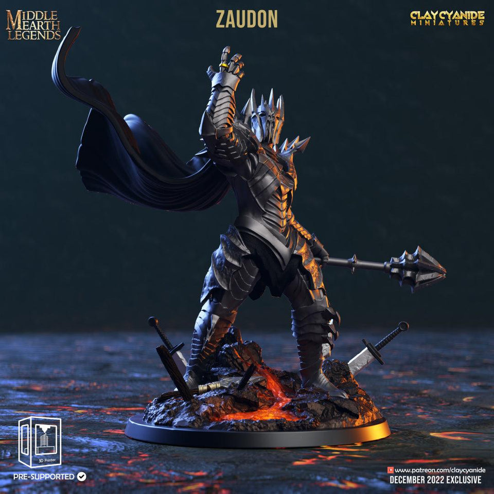 3D Printed Clay Cyanide Zaudon Middle Earth Legends D&D - Charming Terrain