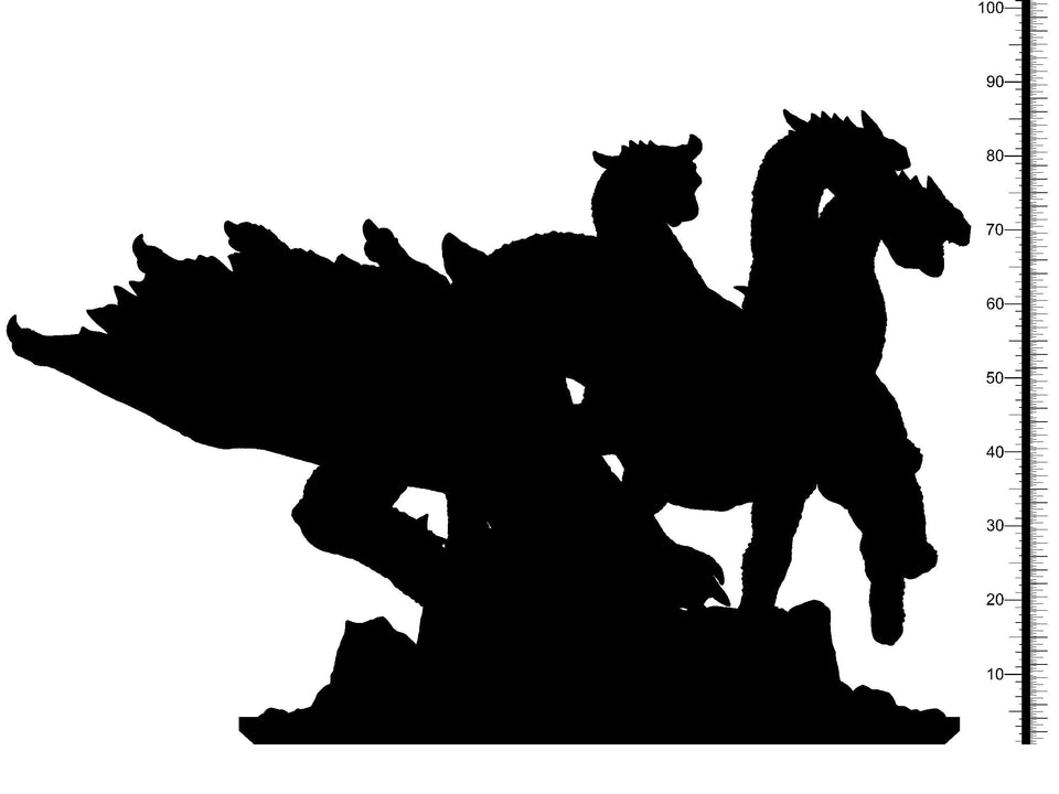 3D Printed Clay Cyanide Zmij Hydra Dragon Slavic Mythos Ragnarok D&D - Charming Terrain