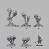 3D Printed Fantastic Plants and Rocks Alien Bulbs 28mm - 32mm D&D Wargaming - Charming Terrain