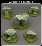 3D Printed Fantastic Plants and Rocks Ancient Dolmens 28mm - 32mm D&D Wargaming - Charming Terrain