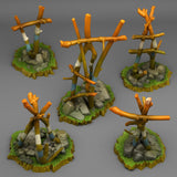 3D Printed Fantastic Plants and Rocks Ancient Tribal Ruins 28mm - 32mm D&D Wargaming - Charming Terrain