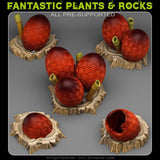 3D Printed Fantastic Plants and Rocks Asian Dragon Eggs 28mm - 32mm D&D Wargaming - Charming Terrain