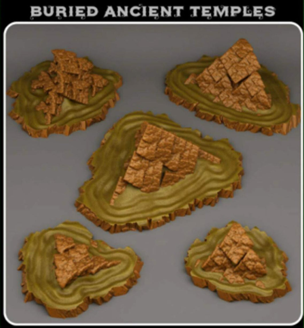 3D Printed Fantastic Plants and Rocks Berried Ancient Temples 28mm - 32mm D&D Wargaming - Charming Terrain