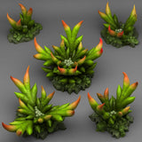 3D Printed Fantastic Plants and Rocks Creepy Bromeliad 28mm - 32mm D&D Wargaming - Charming Terrain