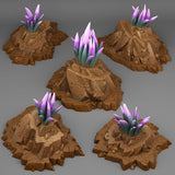 3D Printed Fantastic Plants and Rocks Crown-of-the-Desert Yucca 28mm - 32mm D&D Wargaming - Charming Terrain