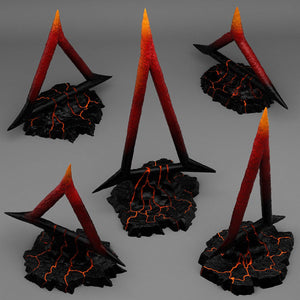 3D Printed Fantastic Plants and Rocks CULTIST BURNING SYMBOLS 28mm - 32mm D&D Wargaming - Charming Terrain