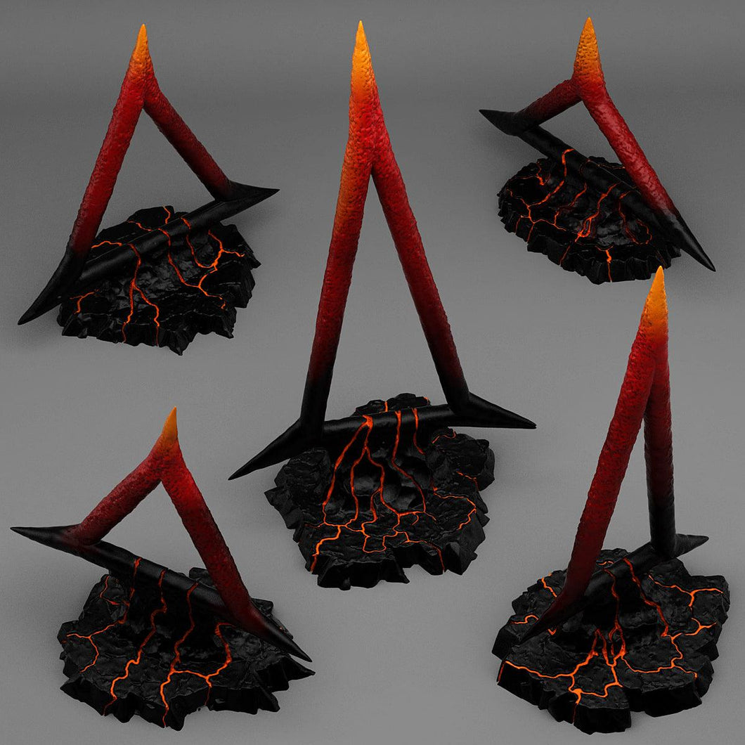 3D Printed Fantastic Plants and Rocks CULTIST BURNING SYMBOLS 28mm - 32mm D&D Wargaming - Charming Terrain