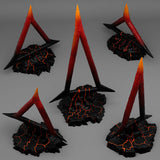 3D Printed Fantastic Plants and Rocks CULTIST BURNING SYMBOLS 28mm - 32mm D&D Wargaming - Charming Terrain