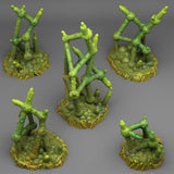 3D Printed Fantastic Plants and Rocks Deadly Molecule Plants 28mm - 32mm D&D Wargaming - Charming Terrain