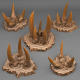 3D Printed Fantastic Plants and Rocks DESERT ORC STONES 28mm - 32mm D&D Wargaming - Charming Terrain