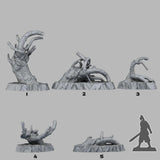 3D Printed Fantastic Plants and Rocks Desolation Trees 28mm - 32mm D&D Wargaming - Charming Terrain