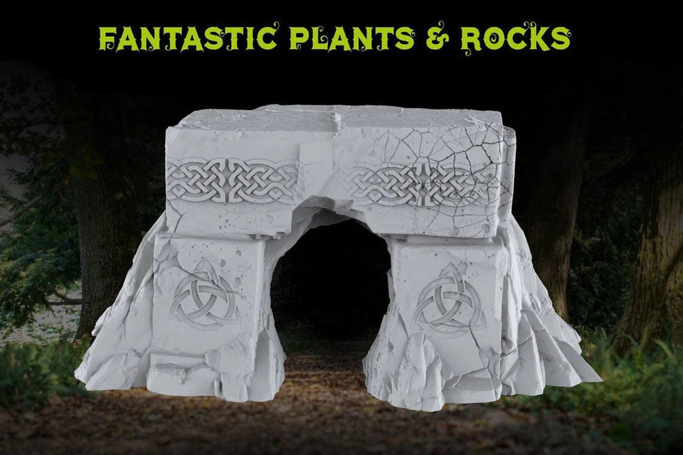 3D Printed Fantastic Plants and Rocks DWARVES MINE ENTRANCE 28mm - 32mm D&D Wargaming - Charming Terrain