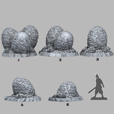 3D Printed Fantastic Plants and Rocks Eggs From Wonderlands 28mm - 32mm D&D Wargaming - Charming Terrain
