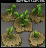 3D Printed Fantastic Plants and Rocks Egyptian Cactuses 28mm - 32mm D&D Wargaming - Charming Terrain