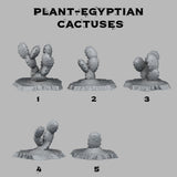 3D Printed Fantastic Plants and Rocks Egyptian Cactuses 28mm - 32mm D&D Wargaming - Charming Terrain
