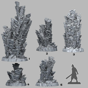 3D Printed Fantastic Plants and Rocks FAIRY KINGDOM CORAL 28mm - 32mm D&D Wargaming - Charming Terrain
