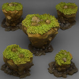 3D Printed Fantastic Plants and Rocks Fantasy Lost Rocks 28mm - 32mm D&D Wargaming - Charming Terrain