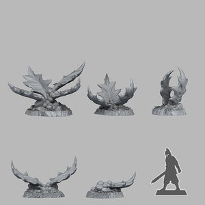 3D Printed Fantastic Plants and Rocks GIANT HOLLY 28mm - 32mm D&D Wargaming - Charming Terrain