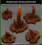 3D Printed Fantastic Plants and Rocks Martian Stalagmites 28mm - 32mm D&D Wargaming - Charming Terrain