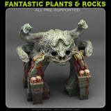 3D Printed Fantastic Plants and Rocks MEDUSA'S LAIR ENTRANCE 28mm - 32mm D&D Wargaming - Charming Terrain