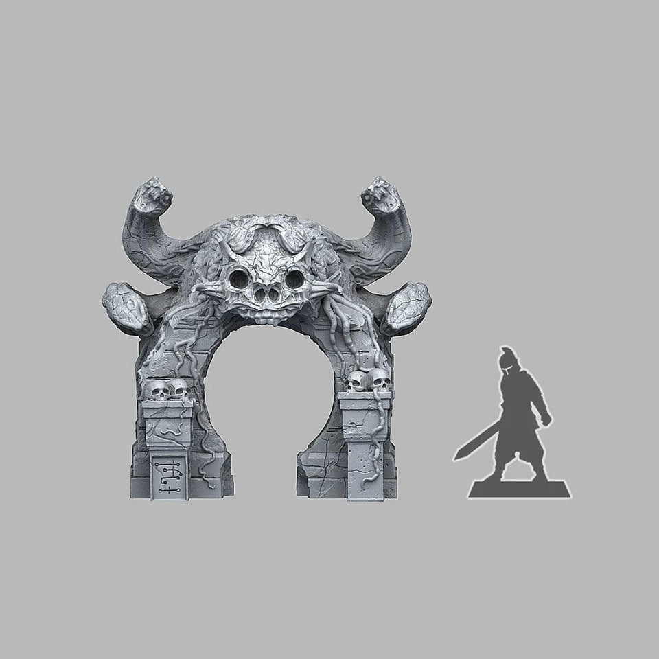 3D Printed Fantastic Plants and Rocks MEDUSA'S LAIR ENTRANCE 28mm - 32mm D&D Wargaming - Charming Terrain